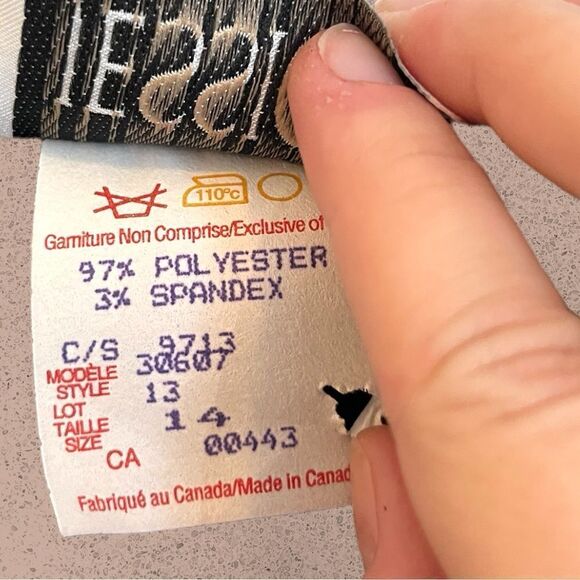 90s vintage black high neck structured tank top - Picture 7 of 10